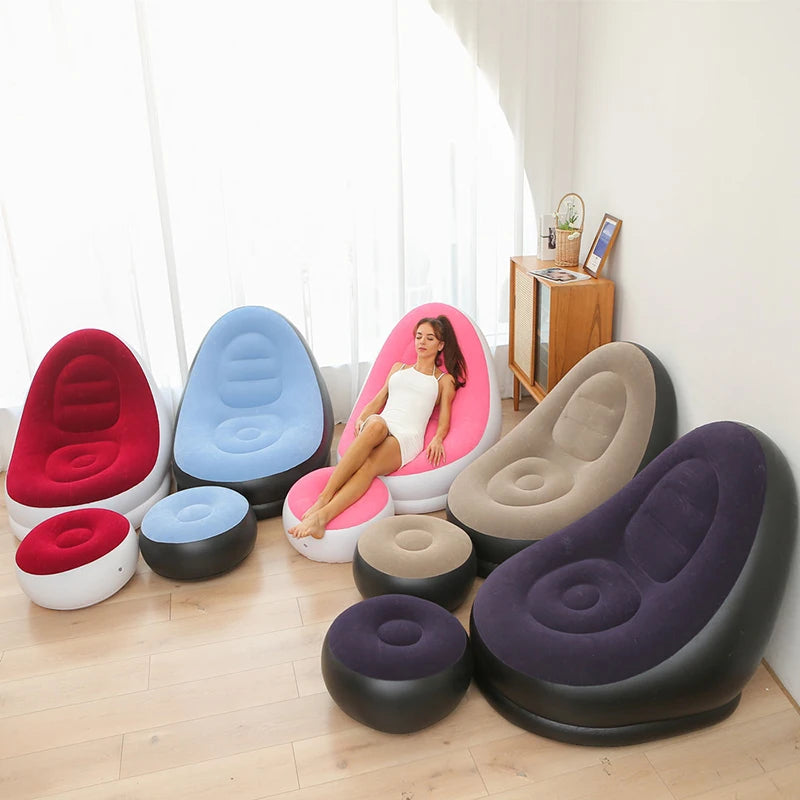 Sillon inflable + otoman