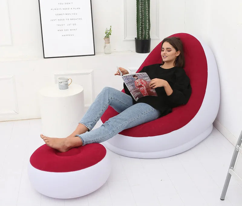 Sillon inflable + otoman